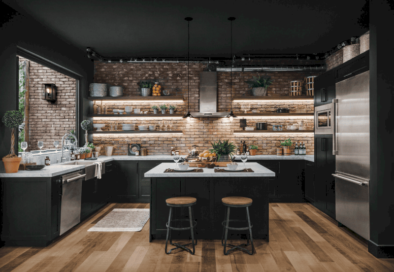 Phong cách Industrial đề cao đường nét phóng khoáng và cá tính 