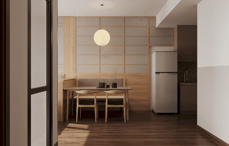 13- Chung cư Ecopark thiết kế nội thất phong cách Japandi