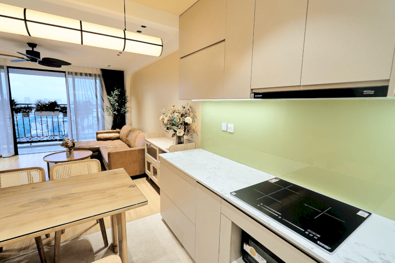 Chi phí thi công nội thất nhà bếp HomeMe sẽ được tính toán dựa trên nhiều yếu tố 