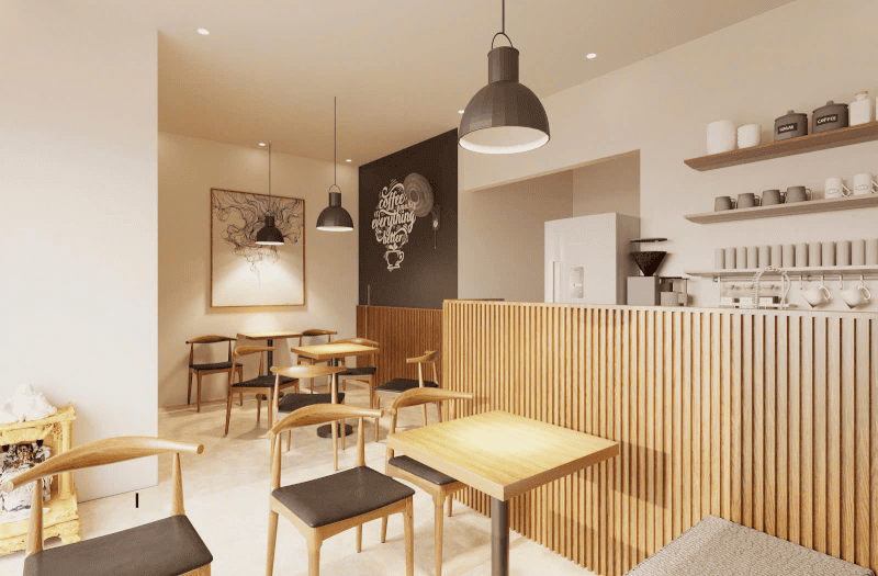 Cafe Mai tại Trung Kính (Hà Nội) với phong cách Minimalism