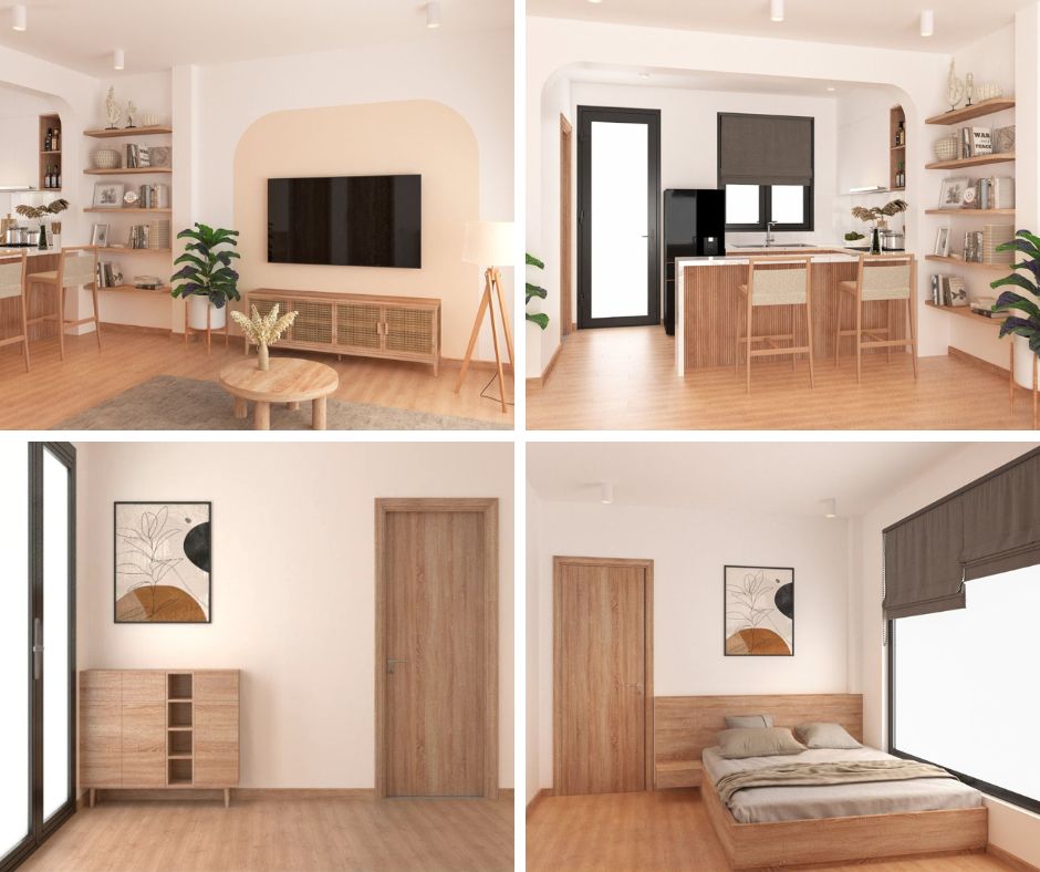 Thi công nội thất nhà phố tại Hòa Bình theo phong cách Minimalism