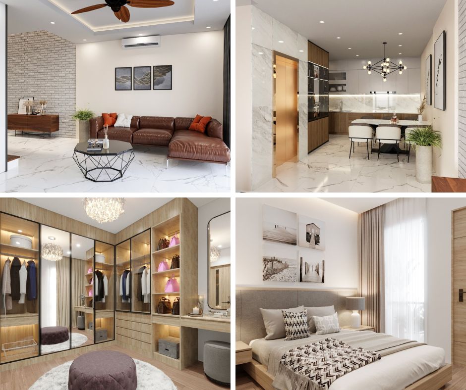 Nhà phố HomeMe tại Hải Phòng theo phong cách hiện đại nhưng không tối giản