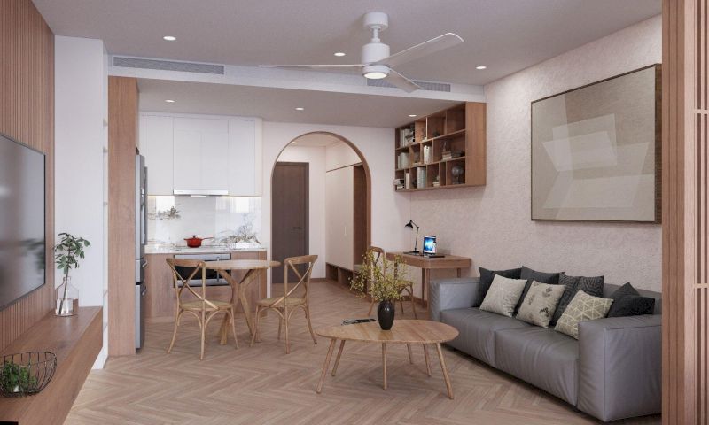 Thiết kế không gian mở cho căn hộ thoáng và rộng hơn