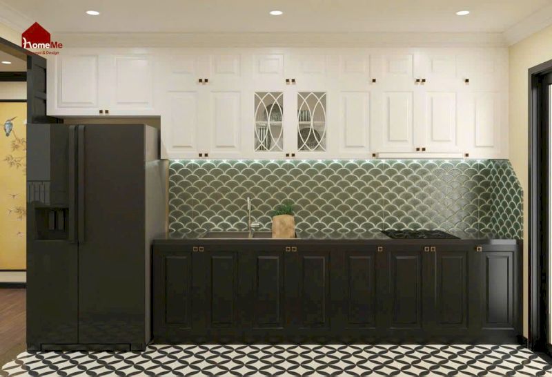 Thiết kế nội thất Indochine Home tại HomeMe cho phòng bếp