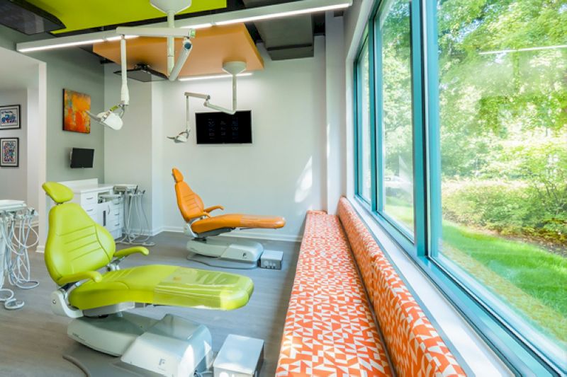 Thiết kế nội thất phòng khám nha khoa phong cách xanh