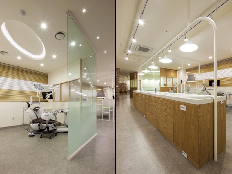 Nội thất phòng khám nha khoa phong cách Hàn Quốc 