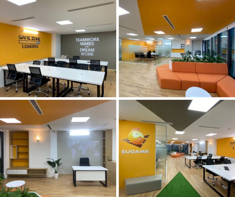 Văn phòng SuGame phong cách nội thất hiện đại 