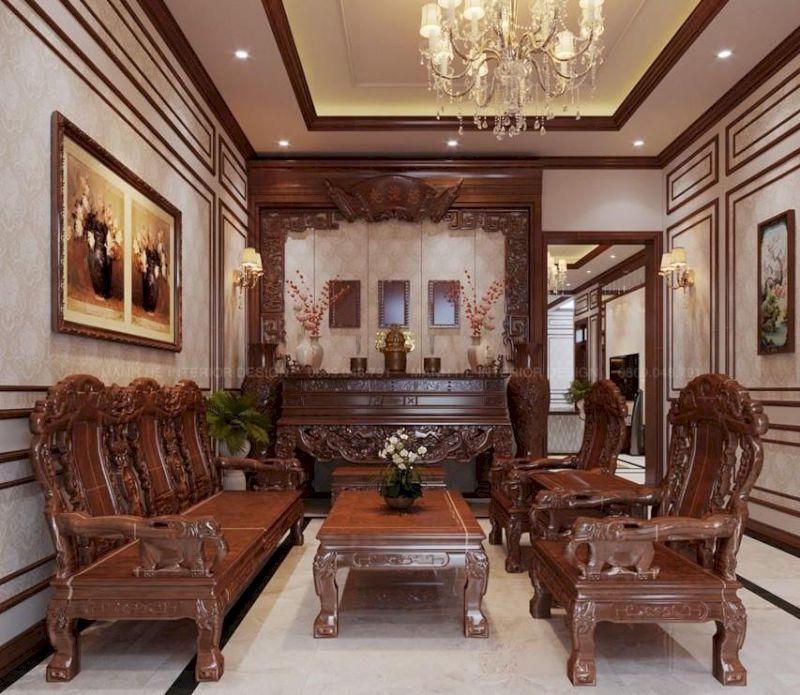 Gỗ gụ màu trầm, mang nét đẹp cổ điển Á Đông