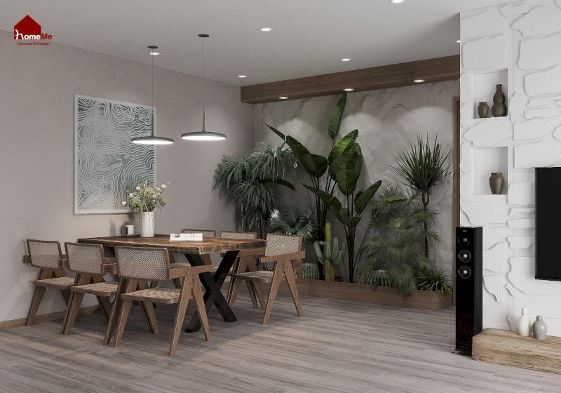 Gỗ đại diện cho hành Mộc nên là vật liệu nội thất không thể thiếu