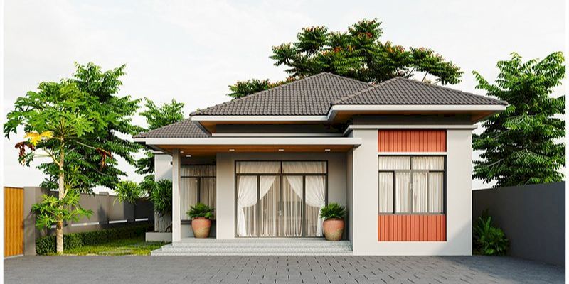 Nhà cấp 4 mái Nhật thanh thoát, hợp xu thế 
