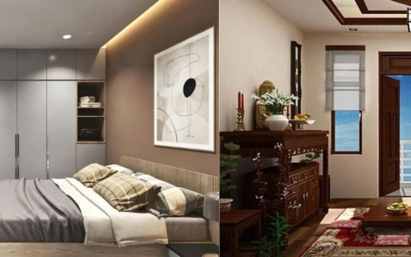 Gia chủ cân nhắc đặt lại hướng giường hay hướng ban thờ khi nhà phạm thế xấu