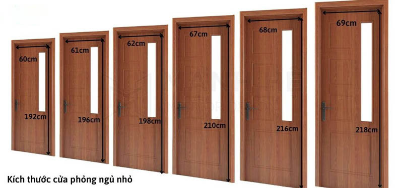 Kích thước cửa phòng ngủ theo phong thuỷ loại nhỏ