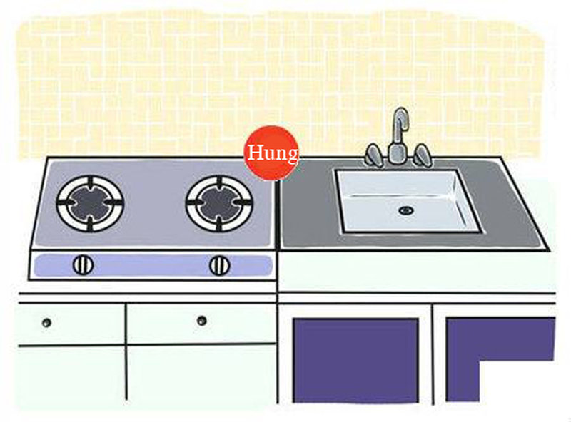Bếp nấu gần chậu rửa dễ tạo thế Thủy – Hỏa xung khắc
