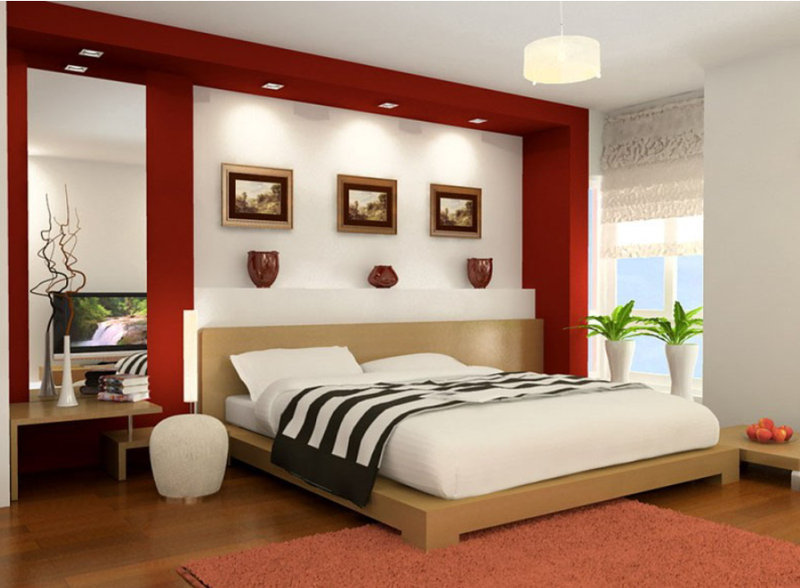 Cây xanh hay tranh về rừng cây rất hợp để trang trí trong phòng ngủ mệnh Hoả
