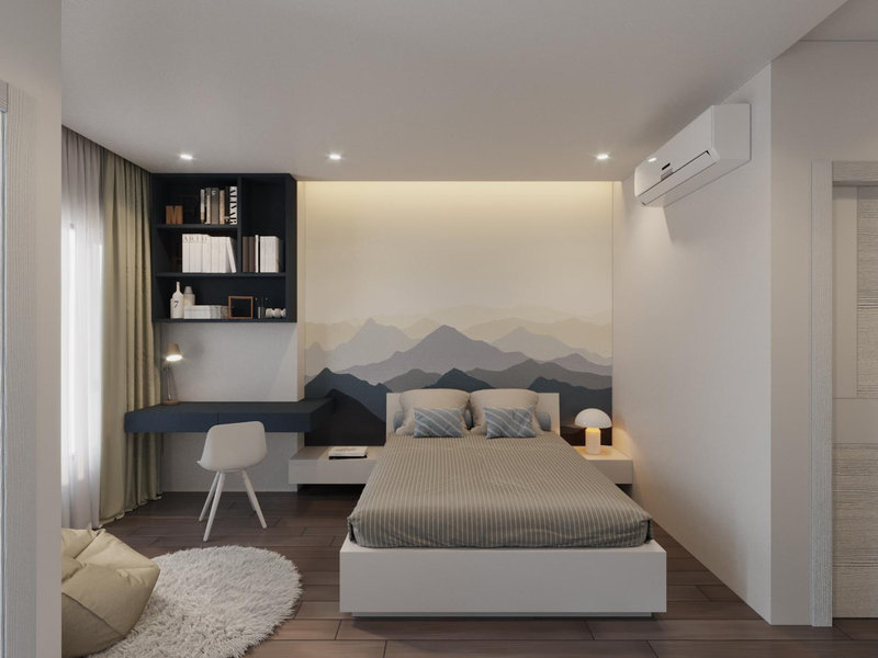 Phòng ngủ nhà đất 444 Thụy Khuê phong cách Scandinavian